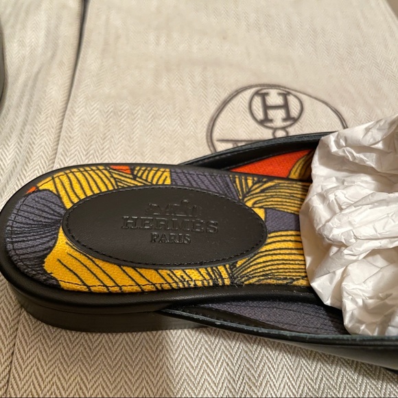 Hermès black mules silver buckle - US 6.5 - 7 - Picture 7 of 9
